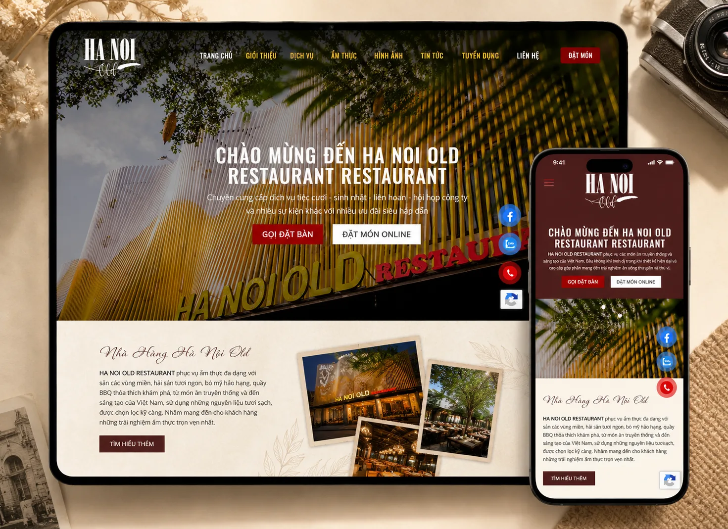 HA NOI OLD RESTAURANT - Nhà hàng phục vụ ẩm thực đa dạng với đặc sản các vùng miền
