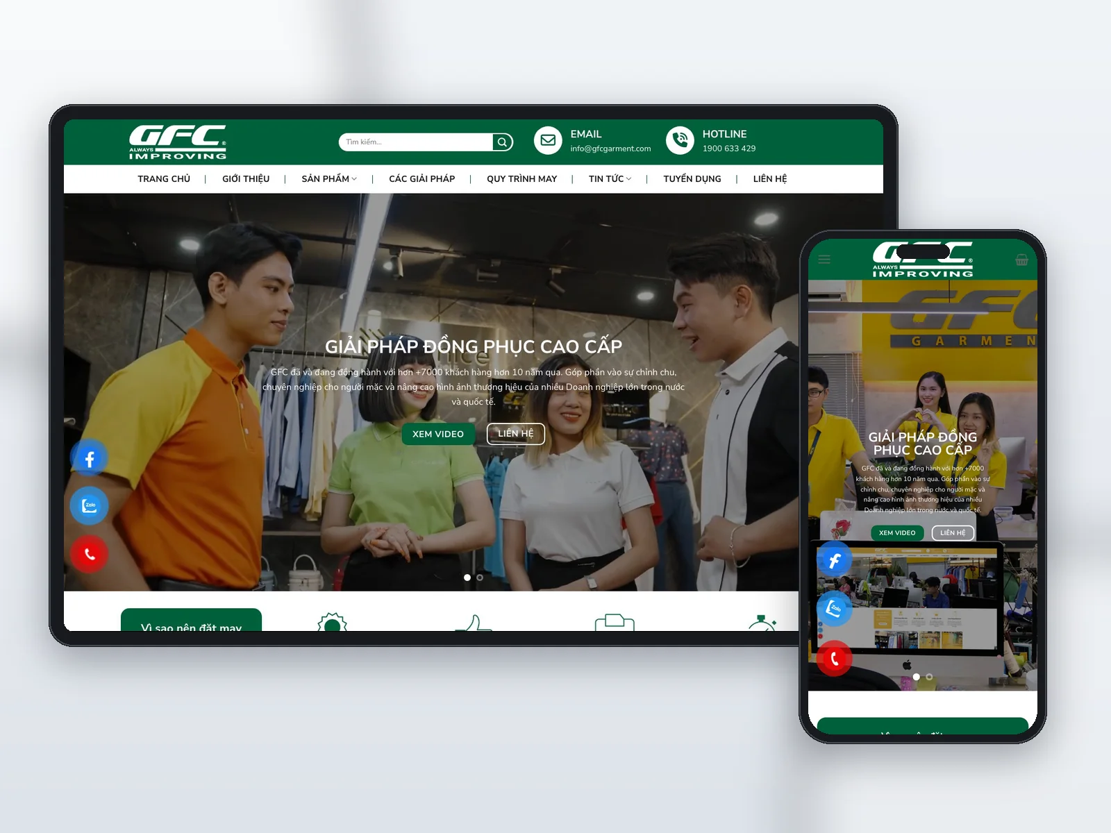 GFC — May đồng phục cao cấp