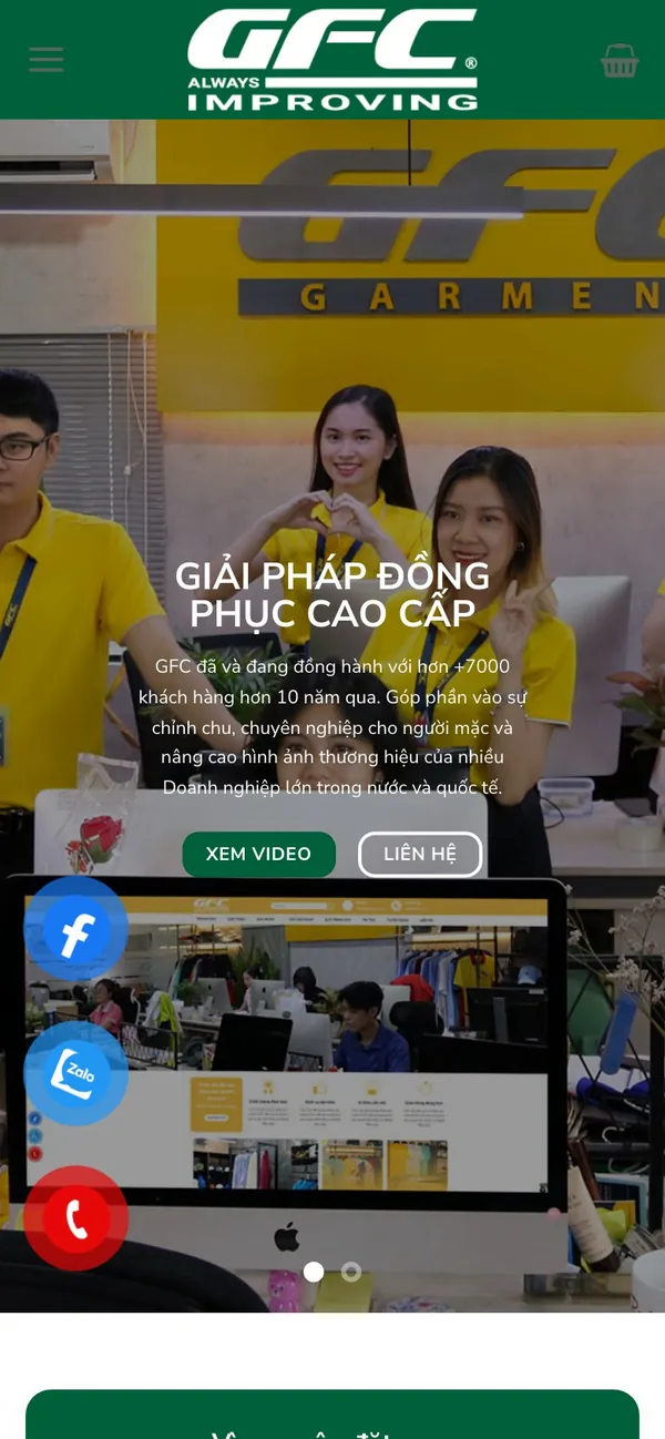Giao diện trên điện thoại
