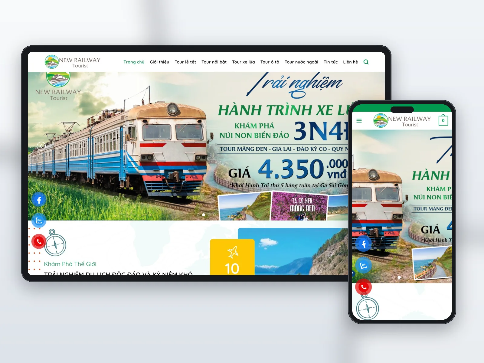 Du Lịch Đường Sắt Mới — Tour tàu hỏa trải nghiệm