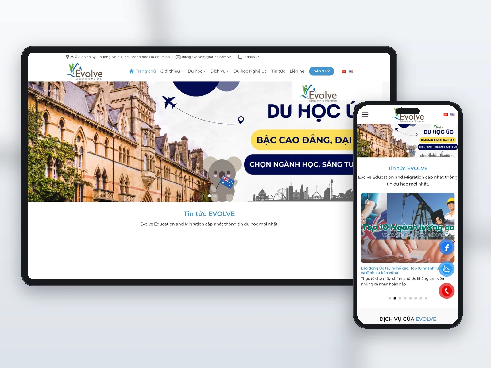 Evolve — Tư vấn du học và định cư