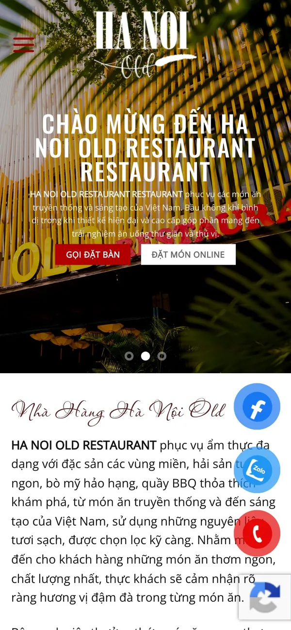 Giao diện trên điện thoại