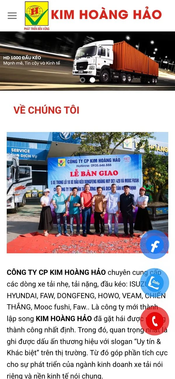 Giao diện trên điện thoại