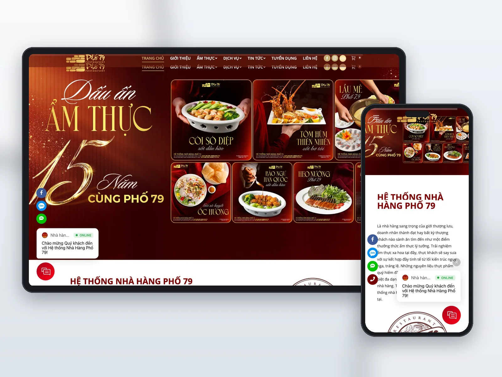 Phố 79 Restaurant — Hệ thống nhà hàng ẩm thực