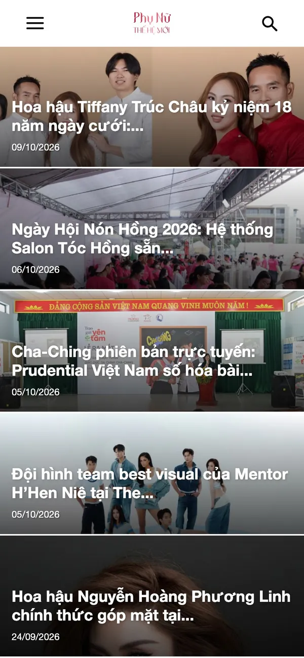 Giao diện trên điện thoại