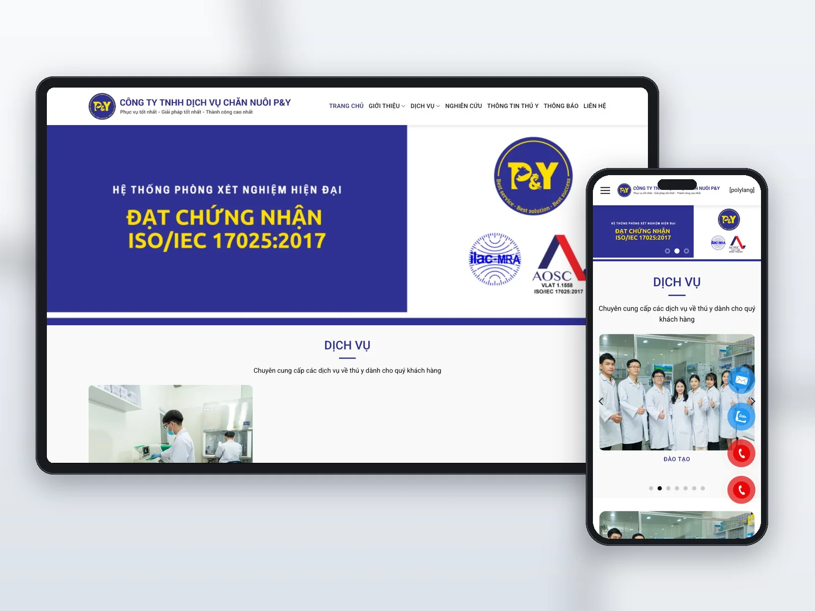P&Y — Dịch vụ chăn nuôi và phòng xét nghiệm