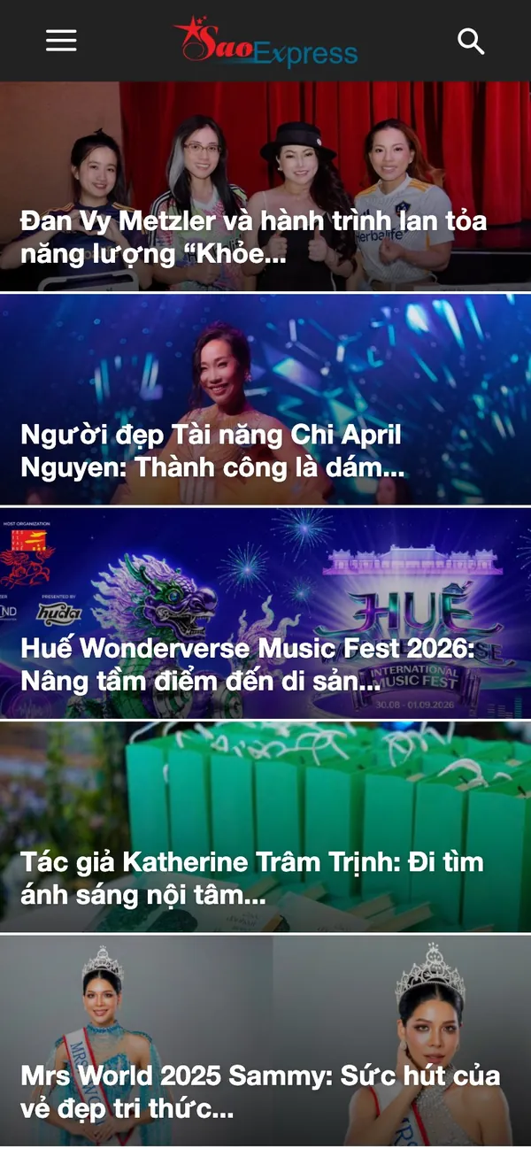 Giao diện trên điện thoại