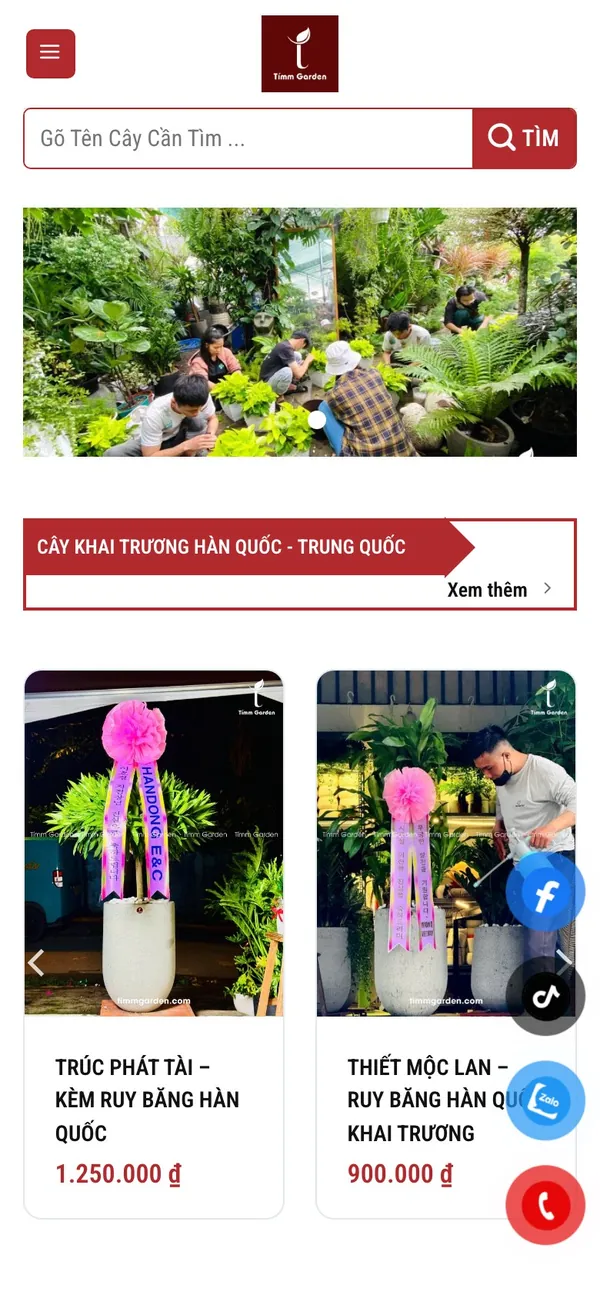 Giao diện trên điện thoại