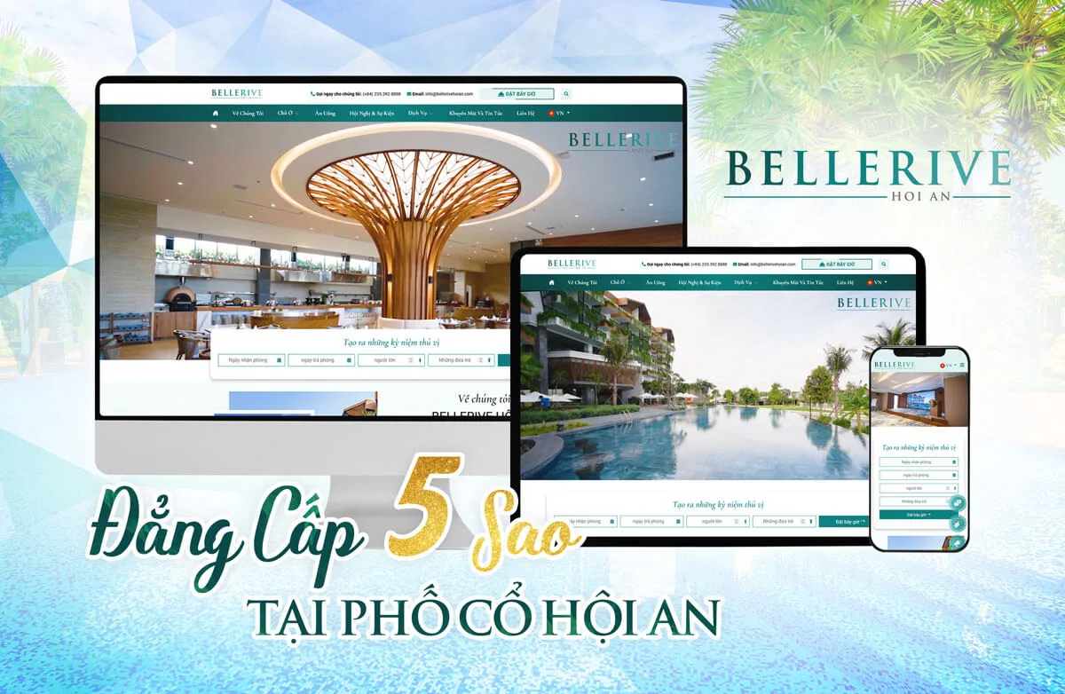 Thiết kế website resort, khách sạn, nhà hàng, khu nghỉ dưỡng chuyên nghiệp